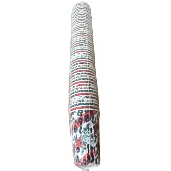 Starbucks Christmas Disposable 12 oz 50 paper Cup New NRFP Different Designs - Picture 1 of 3